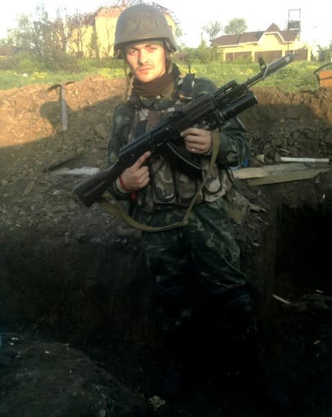 Микола Бауер під час бойових дій в зоні АТО
