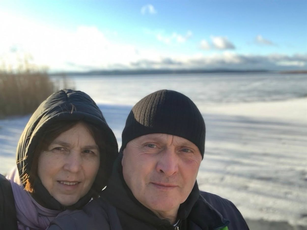 Віталій Чорногор з дружиною