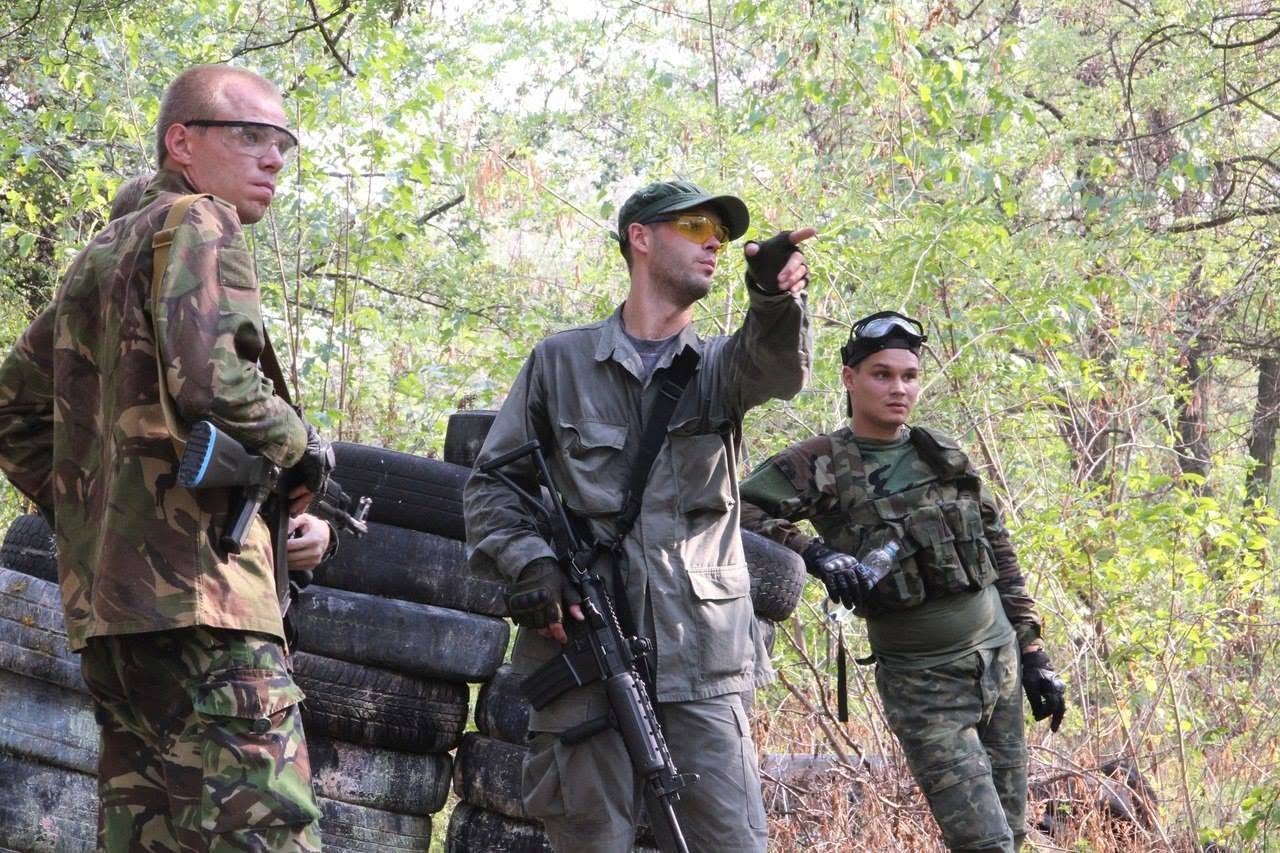 Олександр Вернігоров бере участь у змаганнях зі страйкболу