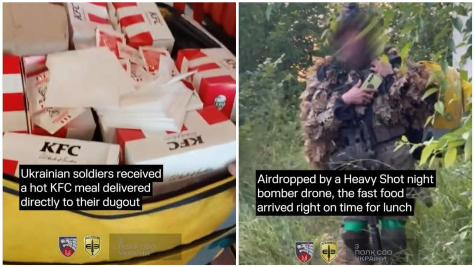 БПЛА зі смаженими курчатами: ССО показали, як організовано доставку гарячої їжі бійцям на передову 