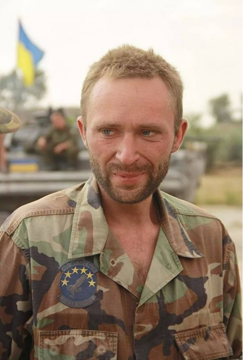 Михайло Драпатий під час служби в зоні АТО в 2014 році