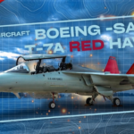 The new Boeing-Saab T-7A Red Hawk training aircraft for the U.S. Air Force