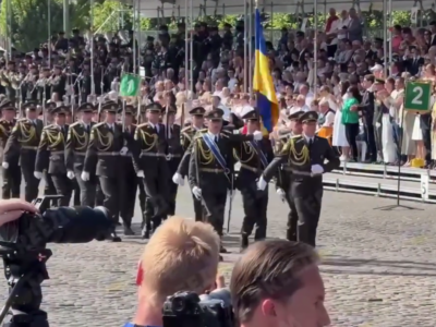 At the Head of the International Contingent: Ukrainian Soldiers March in Brussels Parade for the First Time