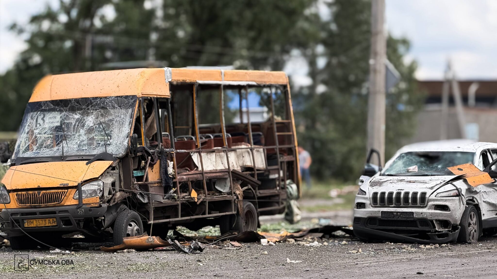 знищений автотранспорт
