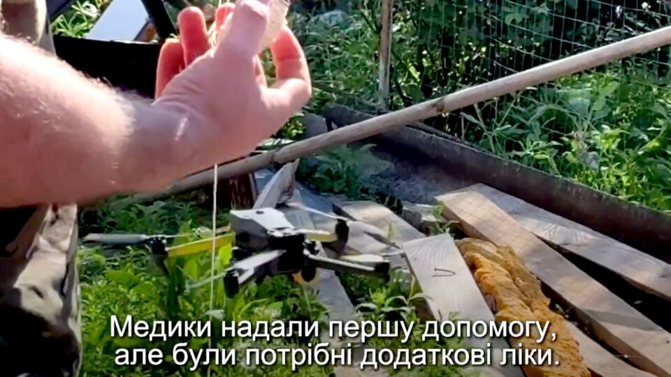 Дрон «Хижак» прийшов на допомогу бійцю, у якого погіршився стан прямо на позиції 