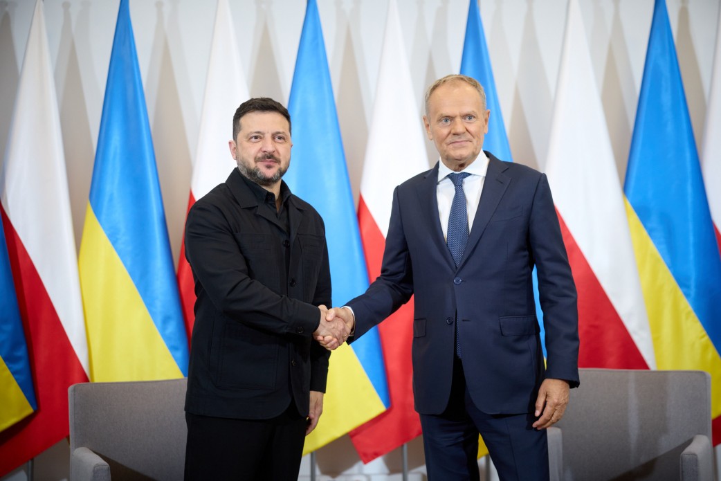 Володимир Зеленський та Дональд Туск