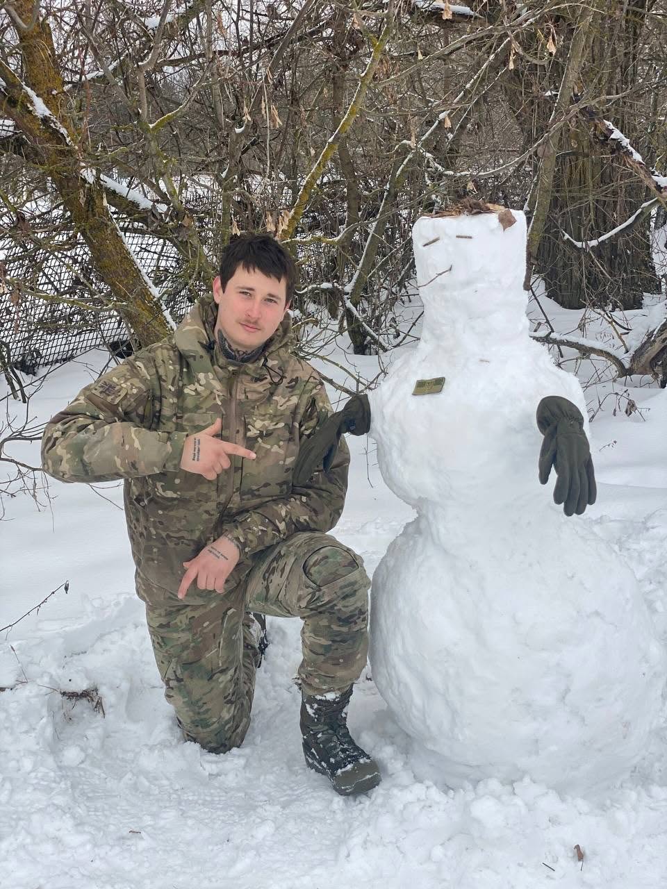 Брок Грінвуд під час служби в ЗСУ