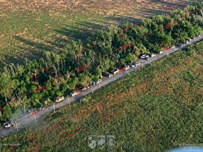Двадцять кілометрів не врятували: «азовці» спалили колону російських штурмовиків у тилу