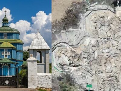 Російський дрон знищив церкву вісімнадцятого століття в Бериславі