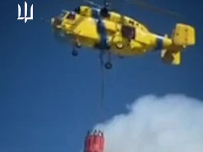 Авіація ГУР прийшла на допомогу ДСНС: Ка-32 гасили пожежі після удару по Київщині