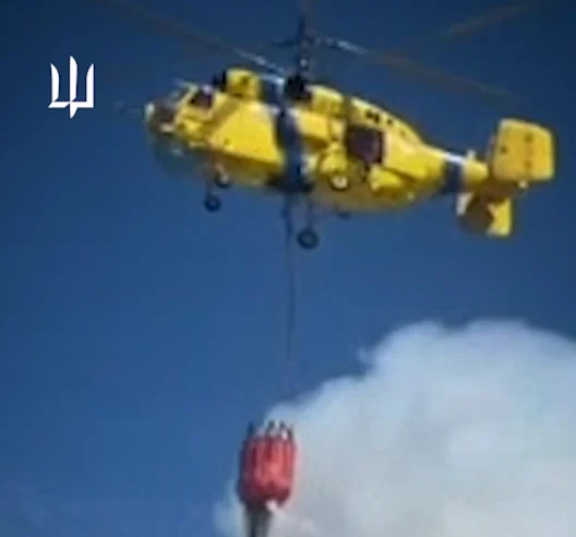 Авіація ГУР прийшла на допомогу ДСНС: Ка-32 гасили пожежі після удару по Київщині 