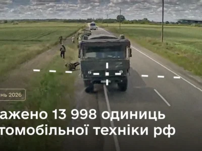 Майже 14 тисяч авто: у липні спалили рекордну кількість транспорту росіян
