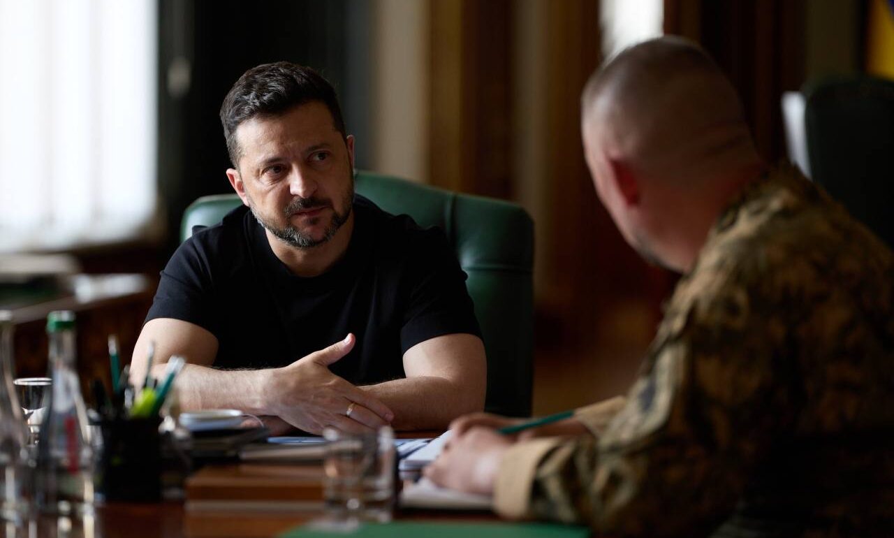 Президент України Володимир Зеленський та бригадний генерал Павло Паліса