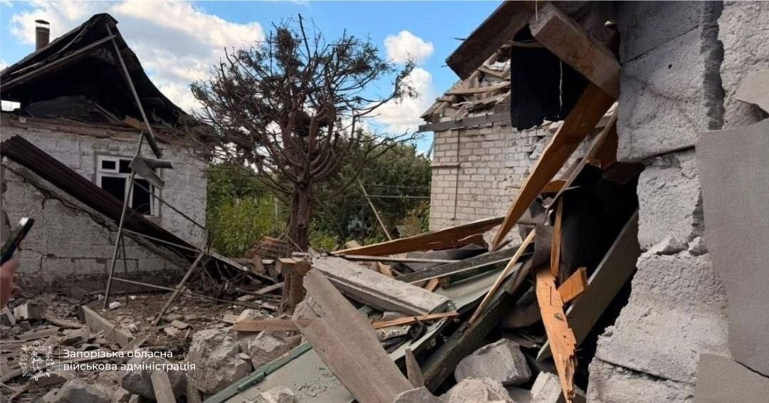 Зруйнований росіянами будинок