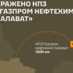 Удар на 1300 кілометрів: уражено нафтопереробний комплекс «Газпром нефтехим Салават»