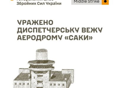 Диспетчерська вежа аеродрому «Саки» і ретранслятор для «Гераней»: Сили оборони уразили об’єкти в Криму