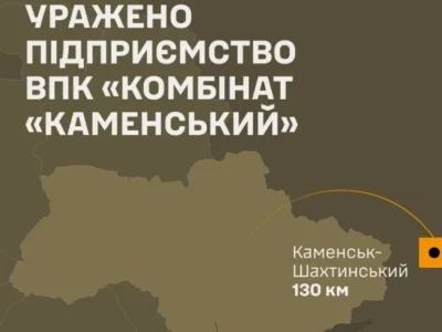 Сили оборони уразили підприємство ВПК «Комбінат «Каменський»