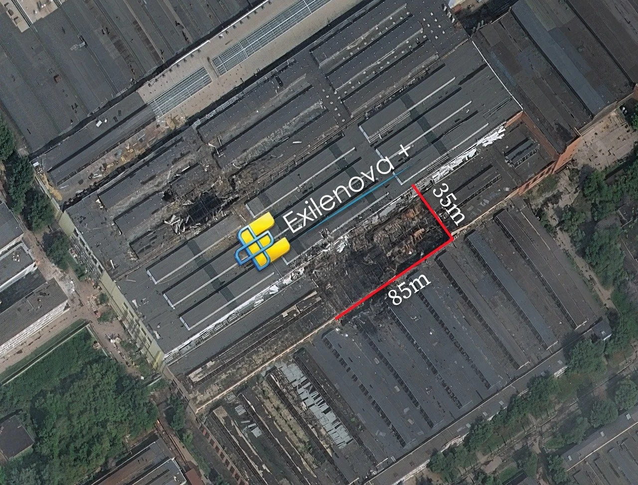 The strike hit Building 106A