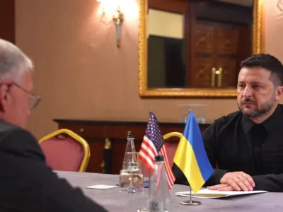 Volodymyr Zelenskyy Meets General Keith Kellogg in Kyiv