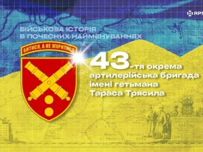 Військова історія в почесних найменуваннях: 43-тя окрема артилерійська бригада імені гетьмана Тараса Трясила