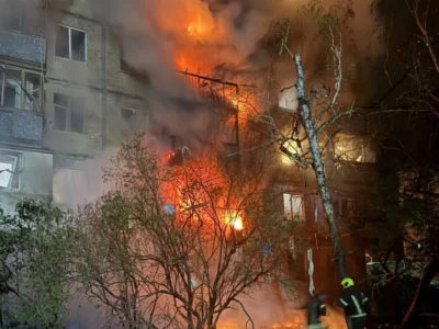 Дрон влучив у 9-поверхівку в Києві: наслідки ворожої атаки