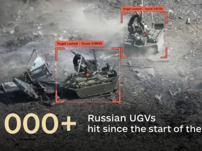 More Than 500 in August Alone: Ukrainian Drones Are Hunting Russian Ground Robots