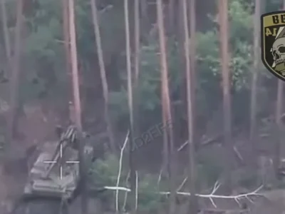 САУ пірнула в сосновий ліс — FPV прилетів слідом: робота дронарів 41-ї бригади