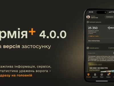 «Армія+», версія 4.0.0: оновлена головна сторінка, краща навігація та спрощена авторизація через BankID