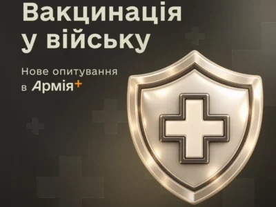 Вакцинація у війську: В Армія+ стартувало опитування