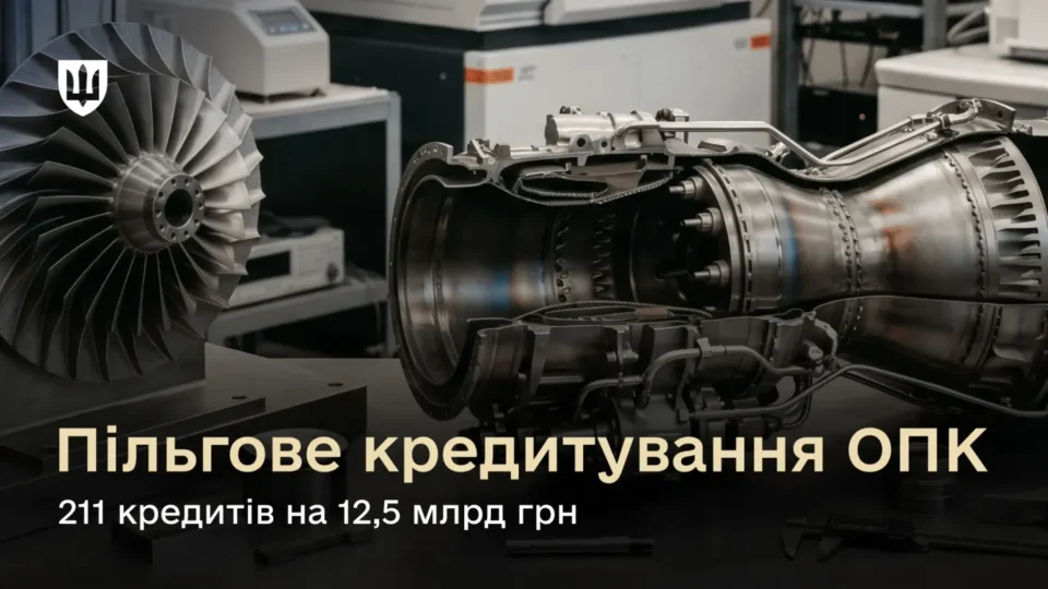 Підприємства ОПК за підтримки МОУ залучили понад 12,5 млрд гривень пільгових кредитів 